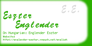 eszter englender business card